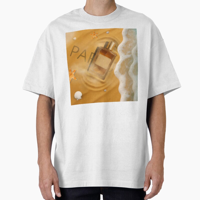 Golden Summer Shore Fragrance Unisex Graphic T Shirt  Short Sleeve Tee Everyday Casual Wear