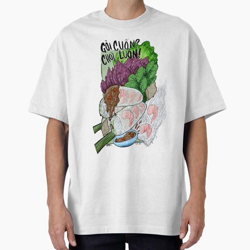 Vietnamese Summer Rolls Unisex Graphic T Shirt  Short Sleeve Tee Everyday Casual Wear