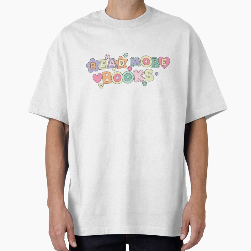 Read More Books Scrapbook Letters Smiley  Unisex Graphic T Shirt  Short Sleeve Tee Everyday Casual Wear