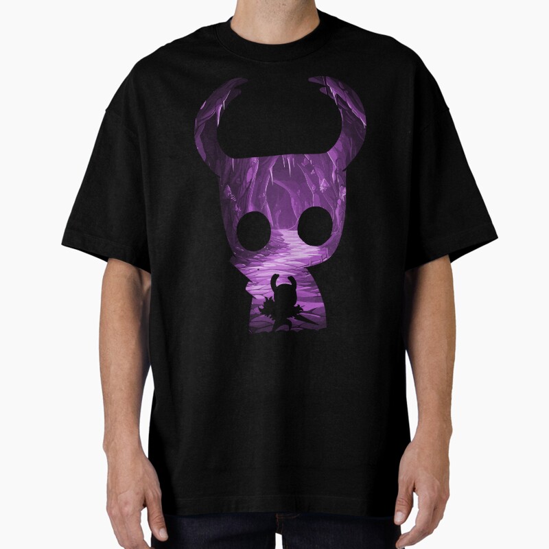 Hollow Knight - The Knight *Negative Illusion* Unisex Graphic T Shirt  Short Sleeve Tee Everyday Casual Wear