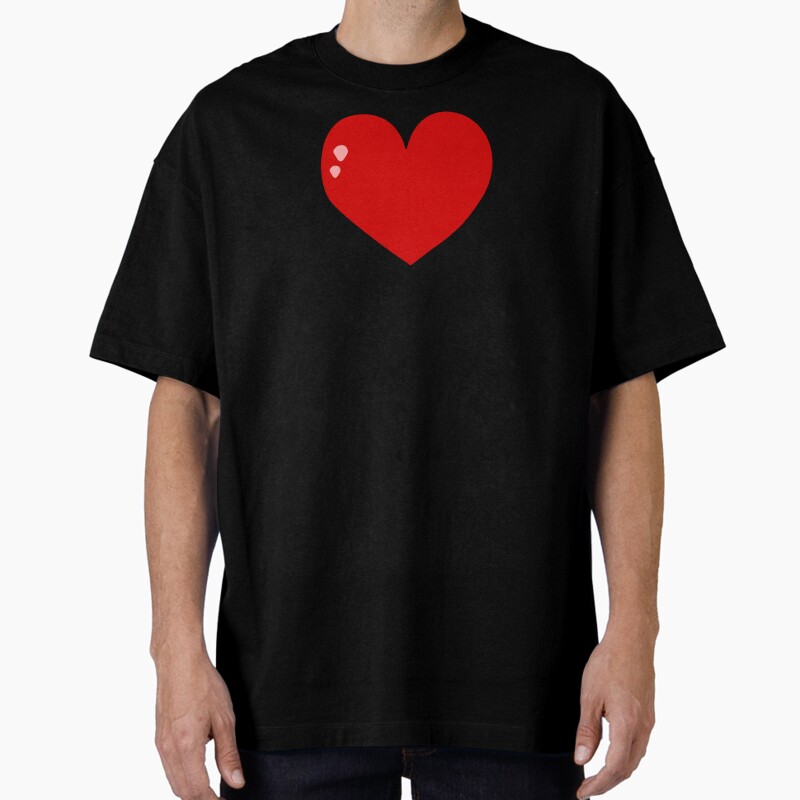My Sweet Red Heart Unisex Graphic T Shirt  Short Sleeve Tee Everyday Casual Wear