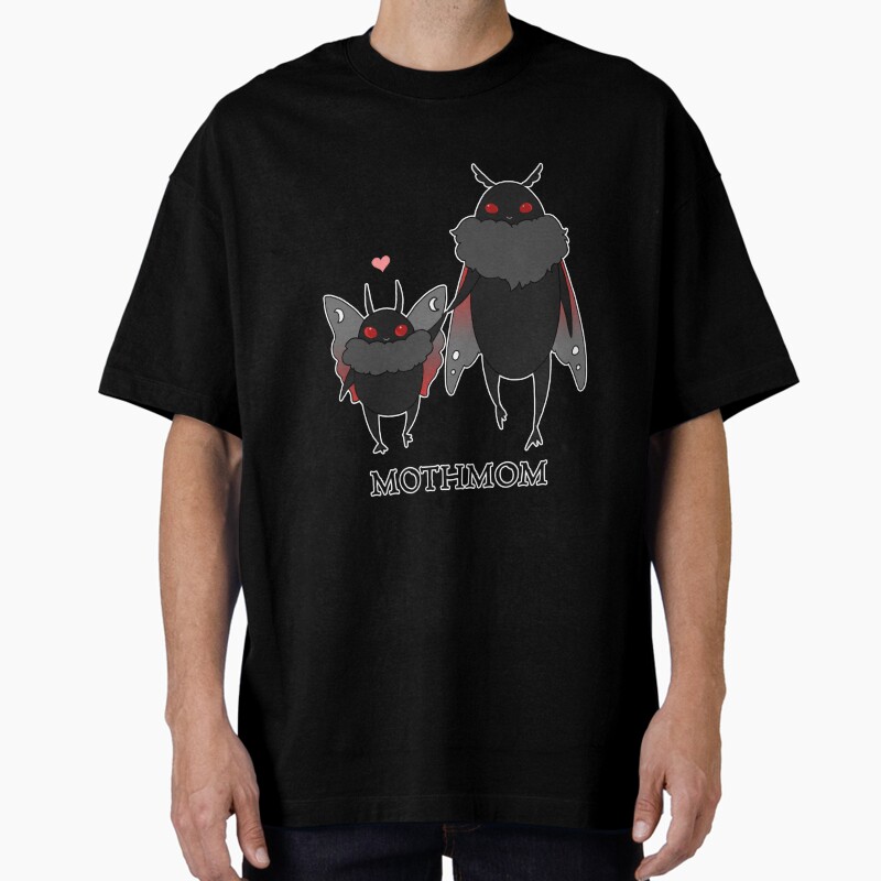 Mothmom And Little Mothman | Cute Cryptids Unisex Graphic T Shirt  Short Sleeve Tee Everyday Casual Wear