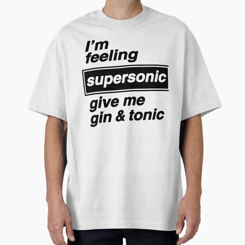I'M Feeling Supersonic  Unisex Graphic T Shirt  Short Sleeve Tee Everyday Casual Wear