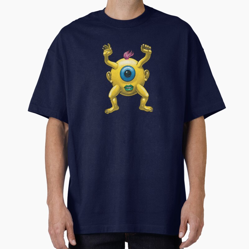 Yellow Eye-Boy Unisex Graphic T Shirt  Short Sleeve Tee Everyday Casual Wear