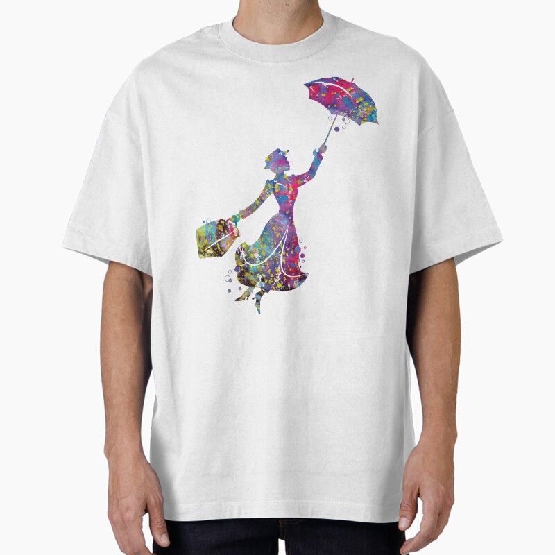 Mary Poppins Unisex Graphic T Shirt  Short Sleeve Tee Everyday Casual Wear