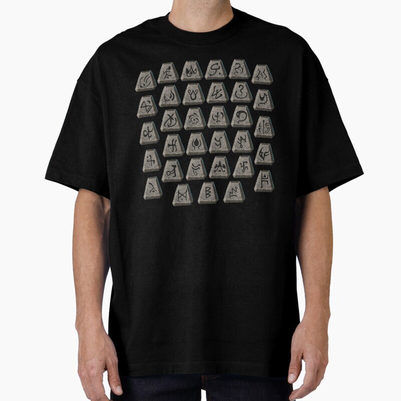 Old School Runes Unisex Graphic T Shirt  Short Sleeve Tee Everyday Casual Wear