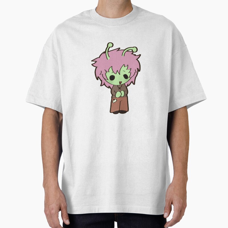 Little Alien Chibi Person Cute Unisex Graphic T Shirt  Short Sleeve Tee Everyday Casual Wear