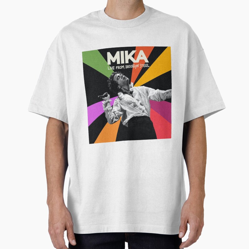 Mika Live From Brooklyn Steel Unisex Graphic T Shirt  Short Sleeve Tee Everyday Casual Wear