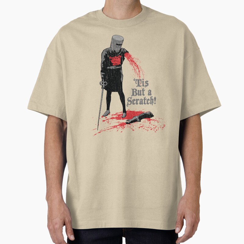 'Tis But A Scratch! Unisex Graphic T Shirt  Short Sleeve Tee Everyday Casual Wear