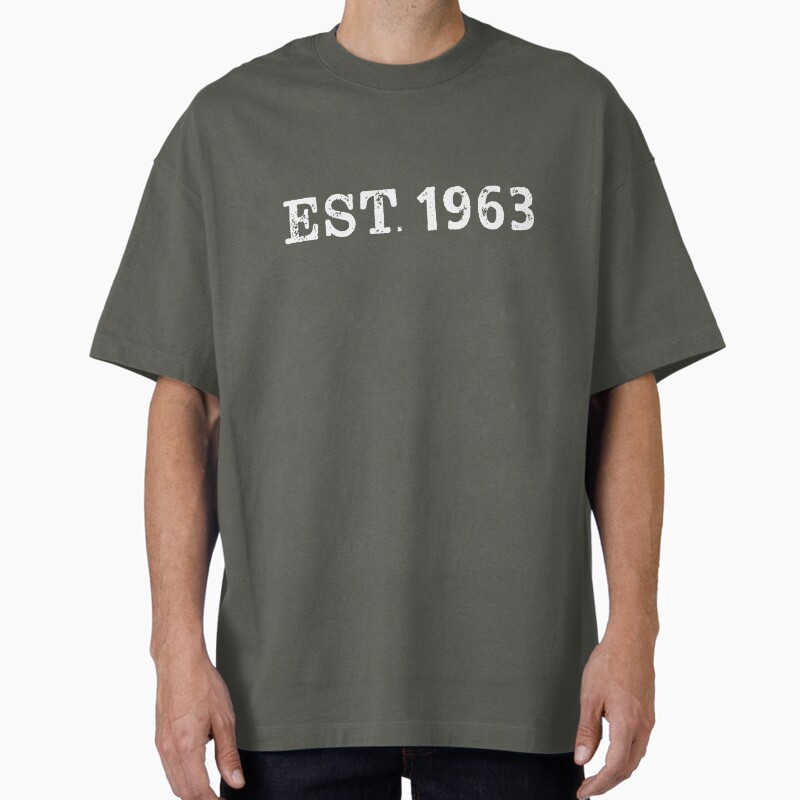 Est. 1963 Unisex Graphic T Shirt  Short Sleeve Tee Everyday Casual Wear