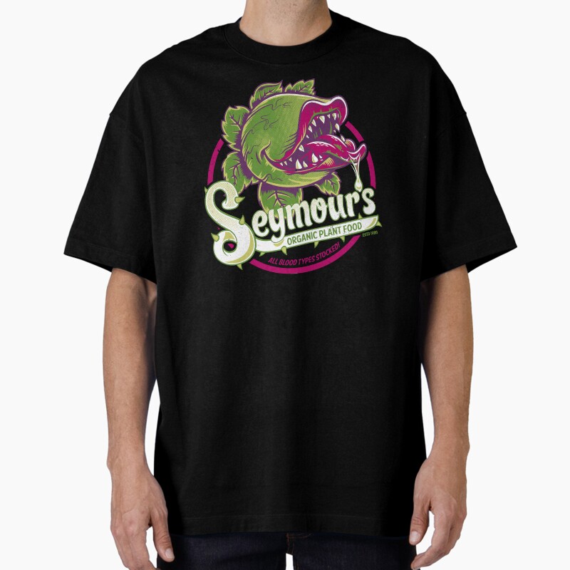 Seymour'S Organic Plant Food - Musical Theatre - Vintage - Cult Movie Unisex Graphic T Shirt  Short Sleeve Tee Everyday Casual Wear