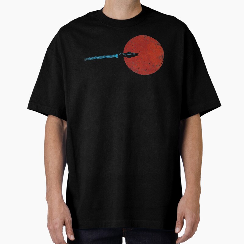 Flight Over Mars Unisex Graphic T Shirt  Short Sleeve Tee Everyday Casual Wear