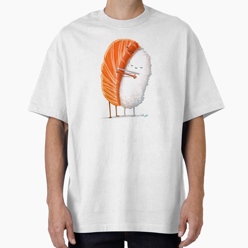 Sushi Hug Unisex Graphic T Shirt  Short Sleeve Tee Everyday Casual Wear