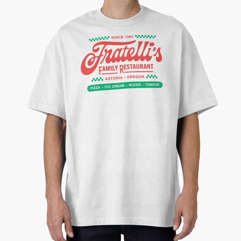 Fratelli'S Restaurant Goonies Astoria Oregon Unisex Graphic T Shirt  Short Sleeve Tee Everyday Casual Wear