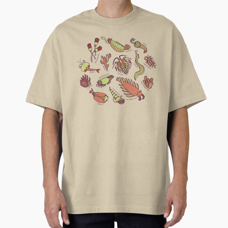 Cambrian Critters Unisex Graphic T Shirt  Short Sleeve Tee Everyday Casual Wear