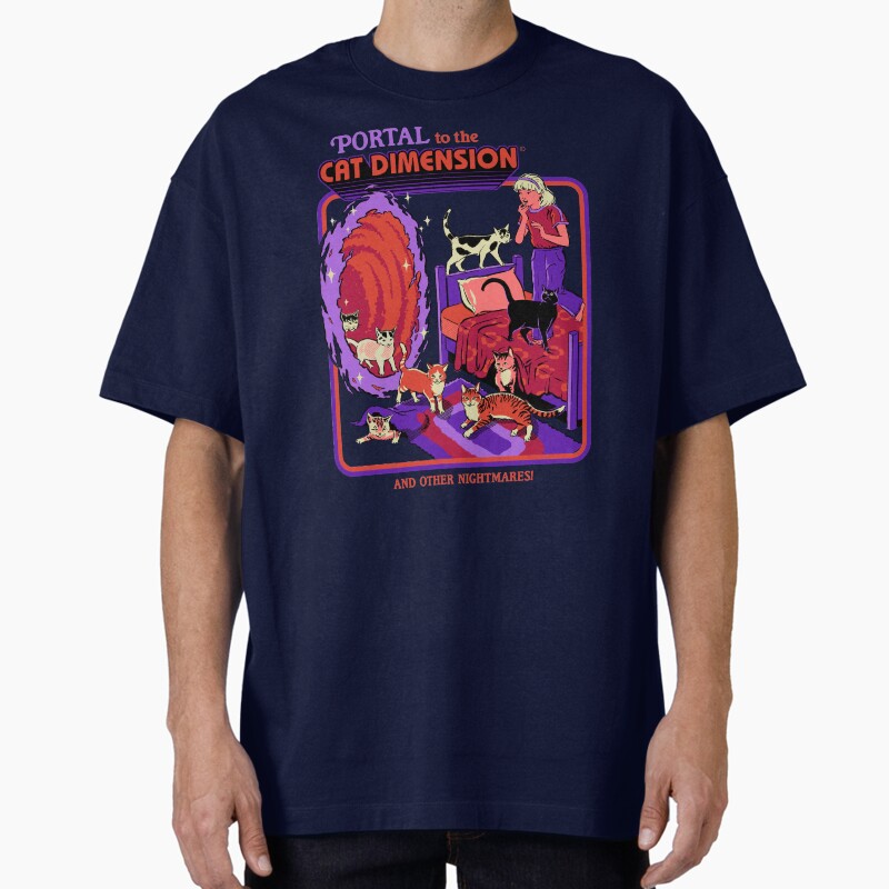 The Cat Dimension Unisex Graphic T Shirt  Short Sleeve Tee Everyday Casual Wear
