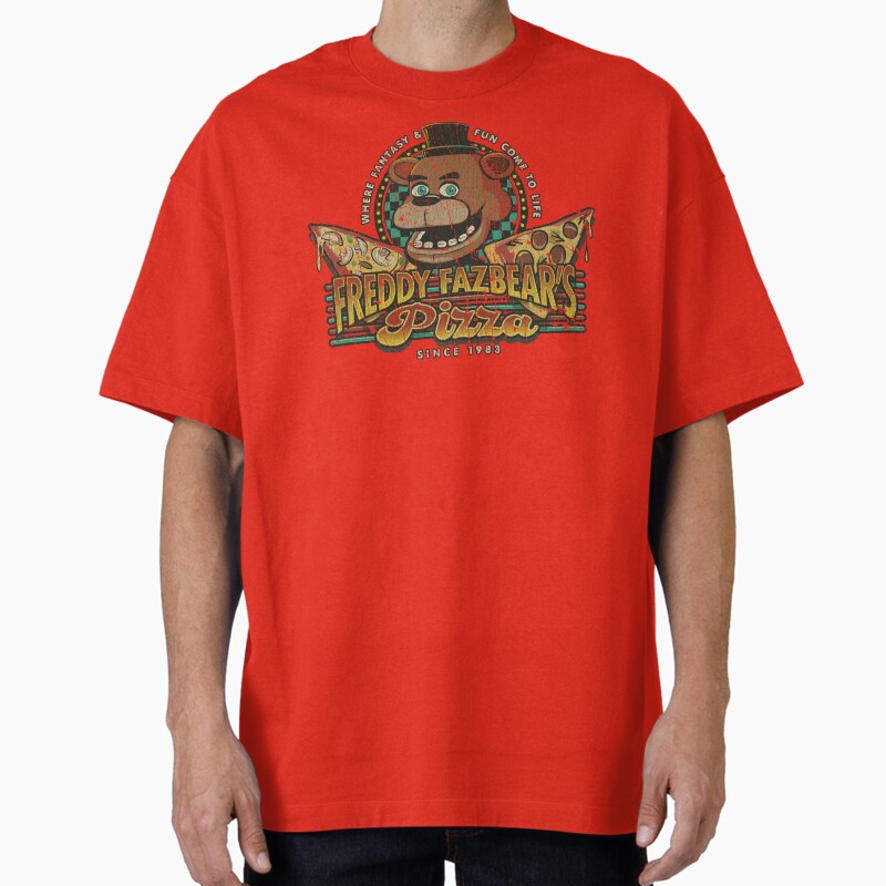 Freddy Fazbears Pizza 1983 Unisex Graphic T Shirt  Short Sleeve Tee Everyday Casual Wear