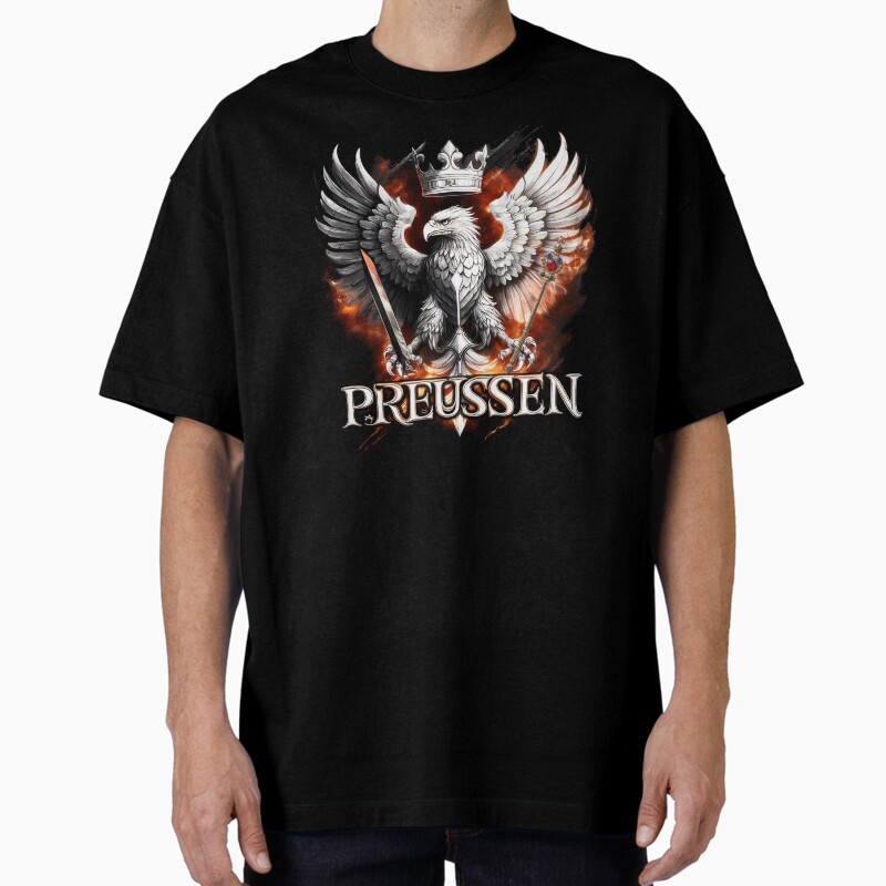 Prussia Coat Of Arms Modern Unisex Graphic T Shirt  Short Sleeve Tee Everyday Casual Wear