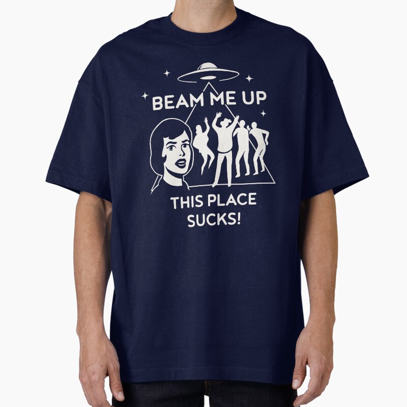 Beam Me Up, This Place Sucks! - Robin'S Shirt Unisex Graphic T Shirt  Short Sleeve Tee Everyday Casual Wear