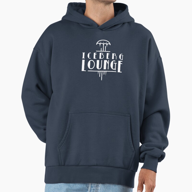 Iceberg Lounge (White) Unisex Hoodie Pullover Casual Streetwear Graphic Print