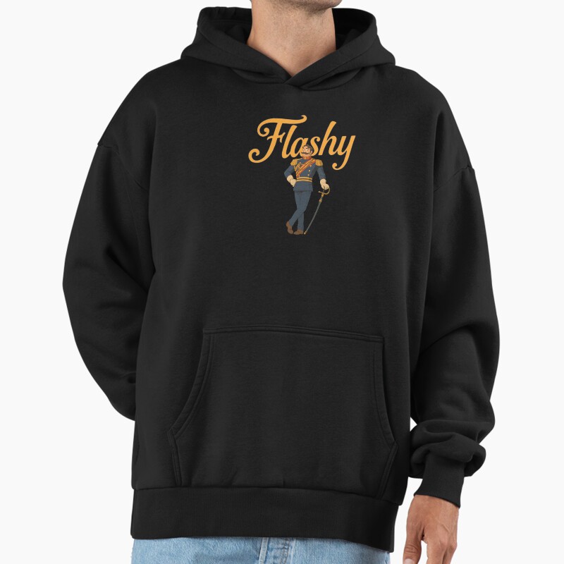 Harry Flashman Unisex Hoodie Pullover Casual Streetwear Graphic Print