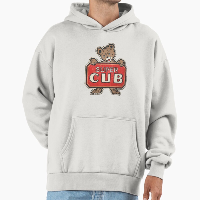 Super Cub Unisex Hoodie Pullover Casual Streetwear Graphic Print