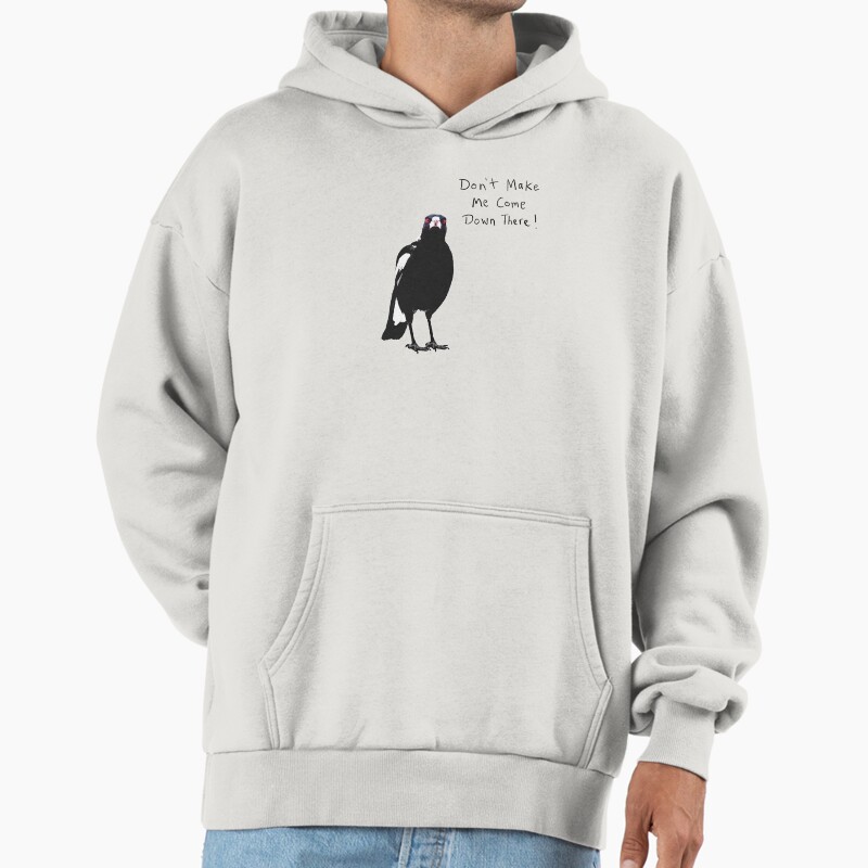 Australian Magpie Unisex Hoodie Pullover Casual Streetwear Graphic Print