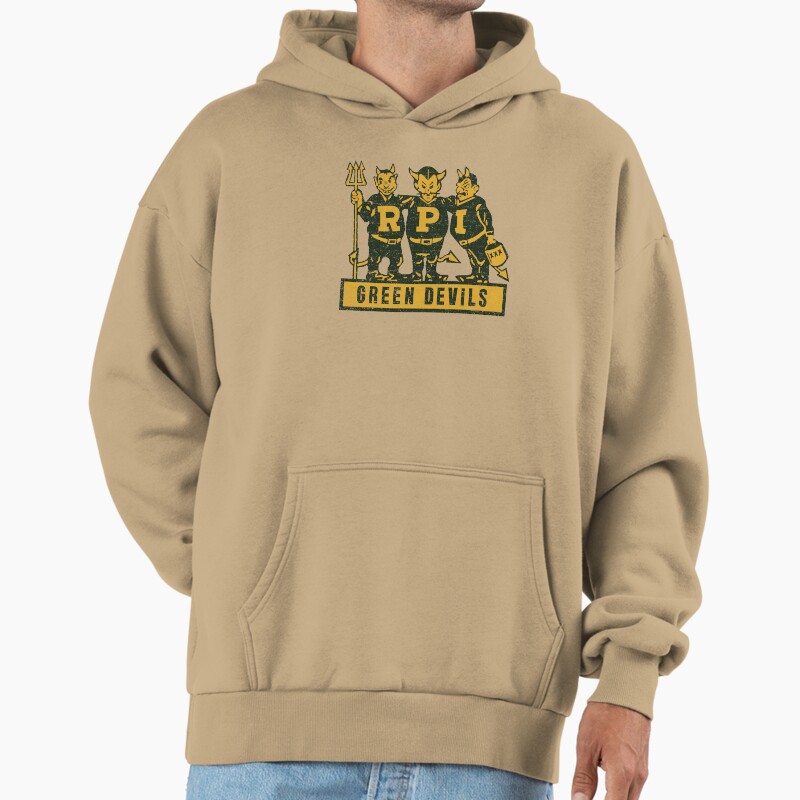Richmond Professional Institute Green Devils Shirt Gear Unisex Hoodie Pullover Casual Streetwear Graphic Print