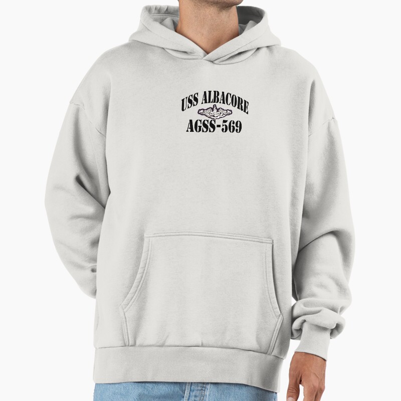 Uss Albacore (Agss-569) Ship'S Store Unisex Hoodie Pullover Casual Streetwear Graphic Print