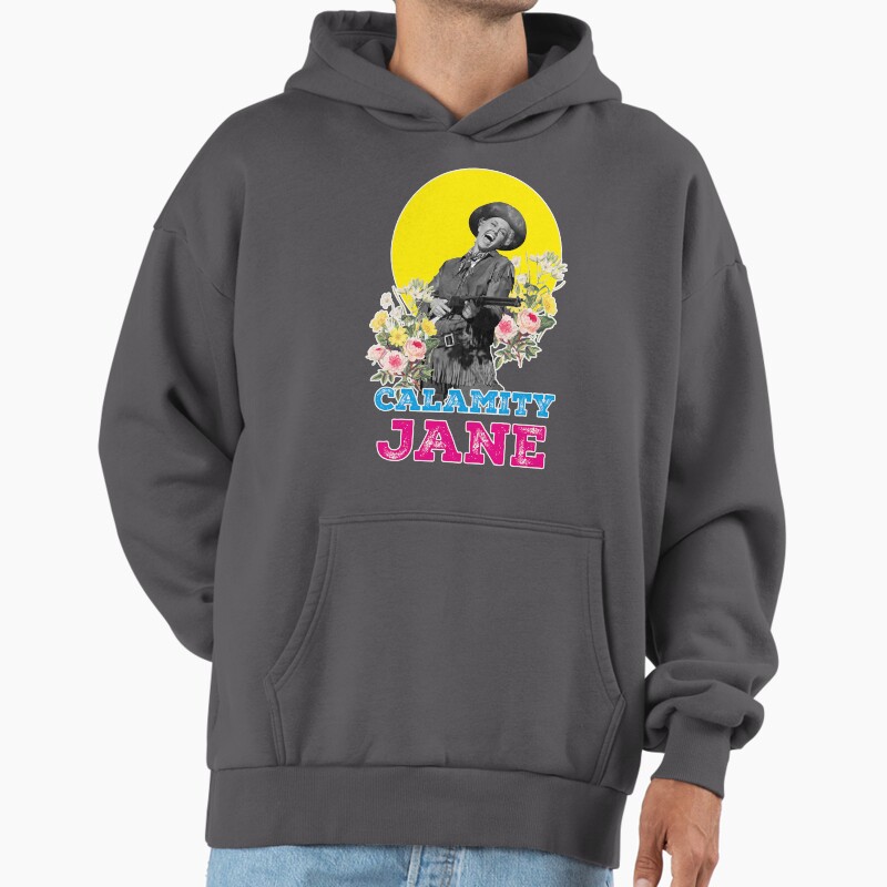 Calamity Jane, Film, 50s Unisex Hoodie Pullover Casual Streetwear Graphic Print