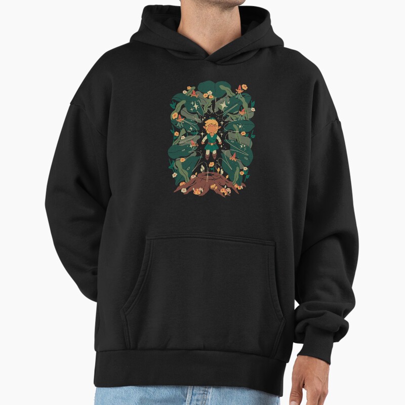 Minish Boy And Gnomes Unisex Hoodie Pullover Casual Streetwear Graphic Print