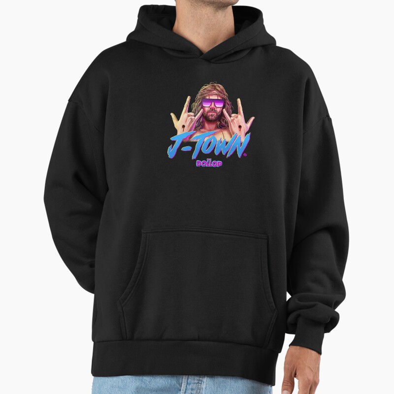 Dollop: J-Town  Unisex Hoodie Pullover Casual Streetwear Graphic Print