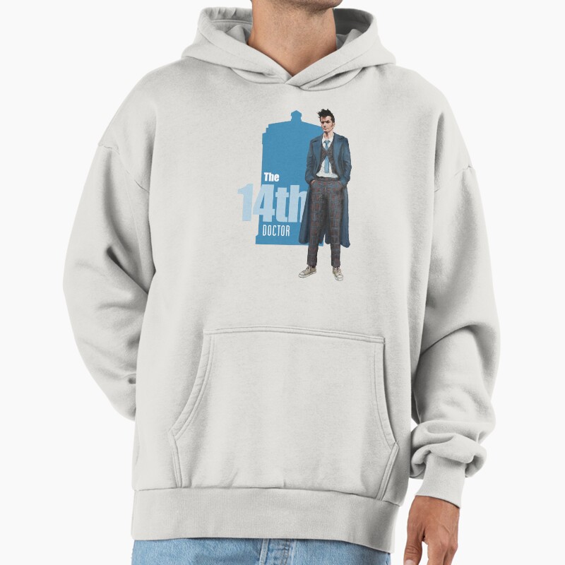 The 14th Doctor: David Tennant Unisex Hoodie Pullover Casual Streetwear Graphic Print