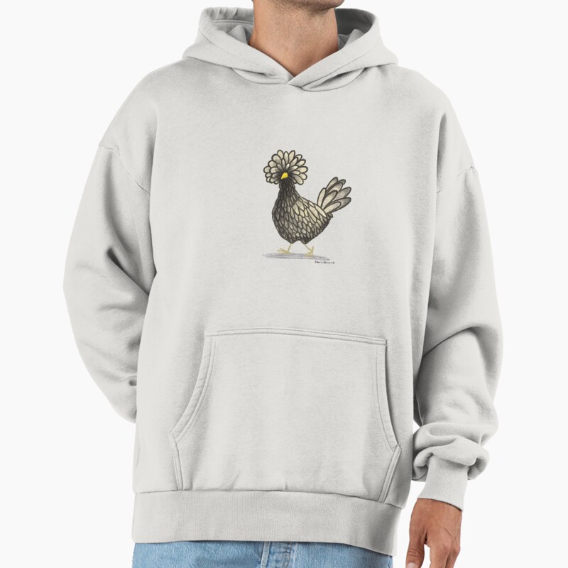 Polish Chicken Unisex Hoodie Pullover Casual Streetwear Graphic Print
