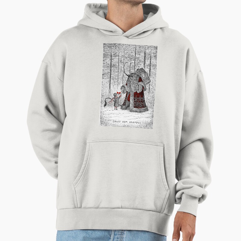 A Gift For Krampus Unisex Hoodie Pullover Casual Streetwear Graphic Print