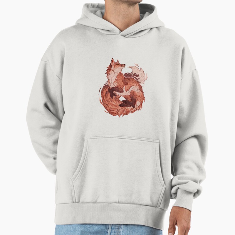 Red Fox 2018 Redraw  Unisex Hoodie Pullover Casual Streetwear Graphic Print
