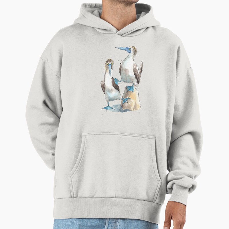 Argumentative Blue Footed Boobies! Unisex Hoodie Pullover Casual Streetwear Graphic Print