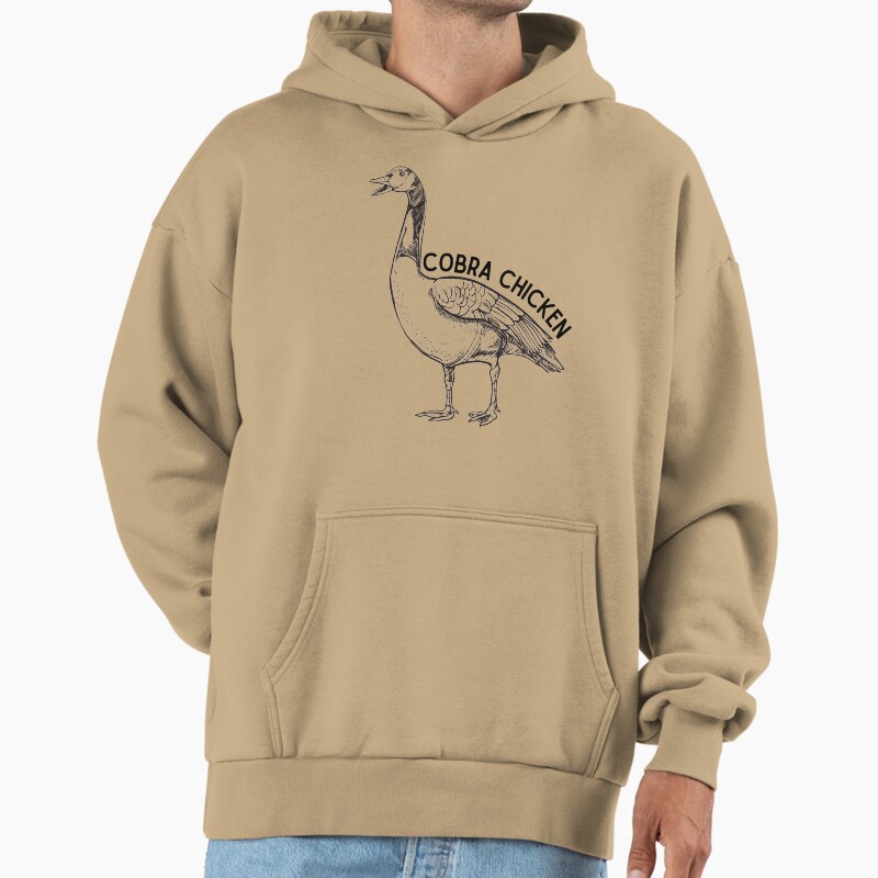 Cobra Chicken Funny Goose Unisex Hoodie Pullover Casual Streetwear Graphic Print