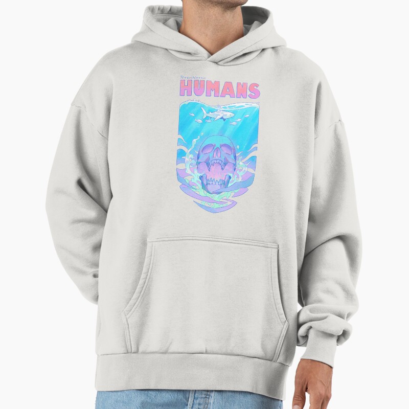 Humans Unisex Hoodie Pullover Casual Streetwear Graphic Print