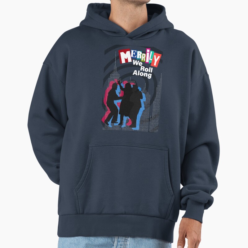 Merrily We Roll Along - Nyc Unisex Hoodie Pullover Casual Streetwear Graphic Print