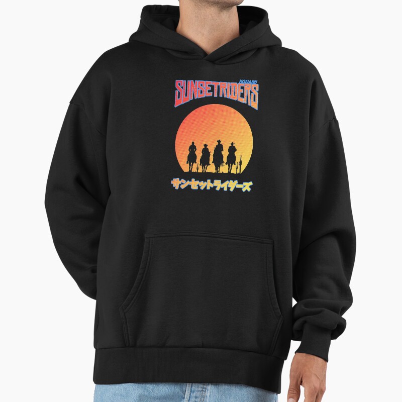 Sunset Riders Unisex Hoodie Pullover Casual Streetwear Graphic Print