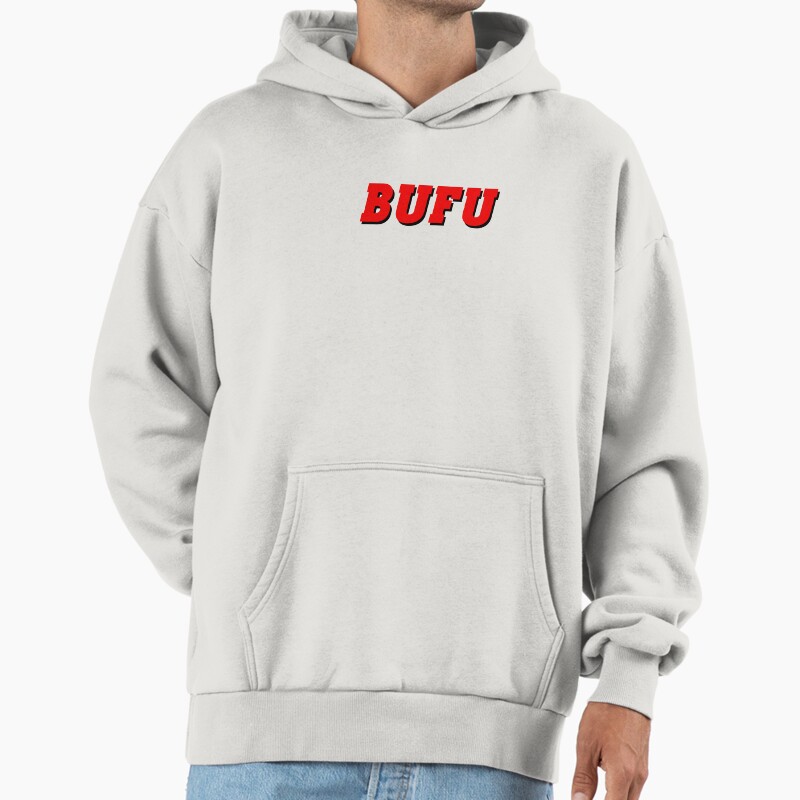 Bufu Unisex Hoodie Pullover Casual Streetwear Graphic Print