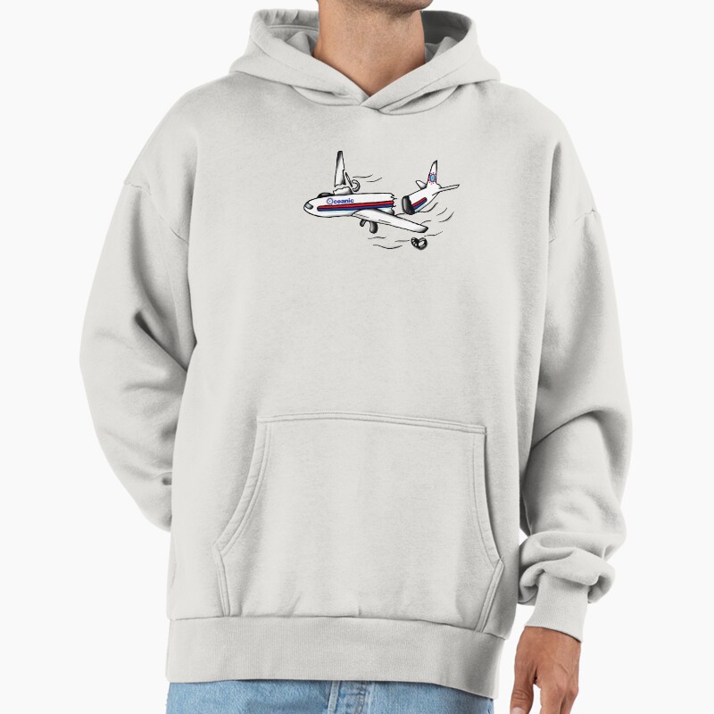 Lost Oceanic 815 Plane Crash Unisex Hoodie Pullover Casual Streetwear Graphic Print
