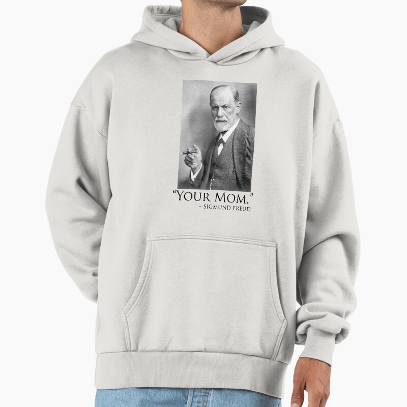 Your Mom Unisex Hoodie Pullover Casual Streetwear Graphic Print