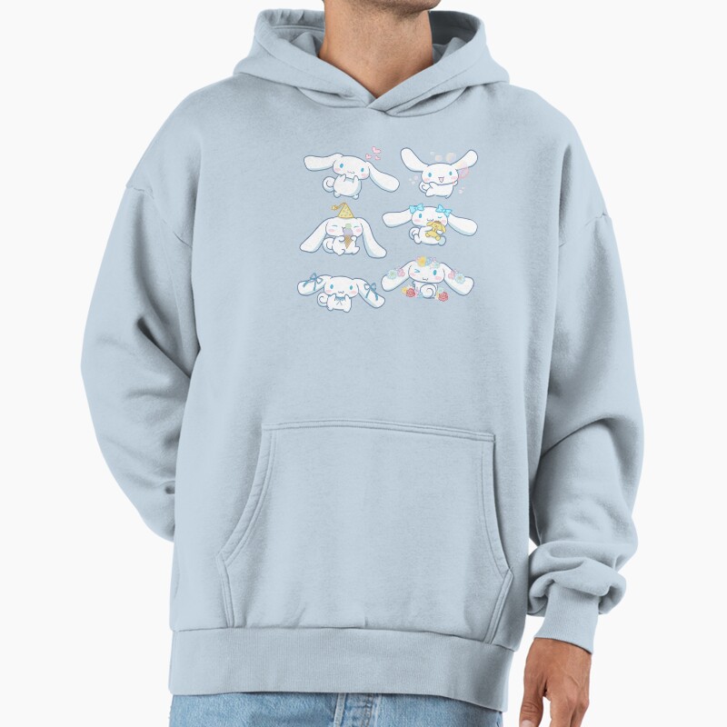 Cinnamon Roll Pattern Unisex Hoodie Pullover Casual Streetwear Graphic Print