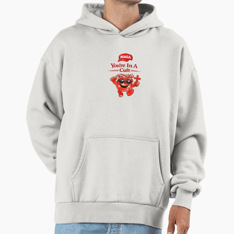 Cult Cross Unisex Hoodie Pullover Casual Streetwear Graphic Print