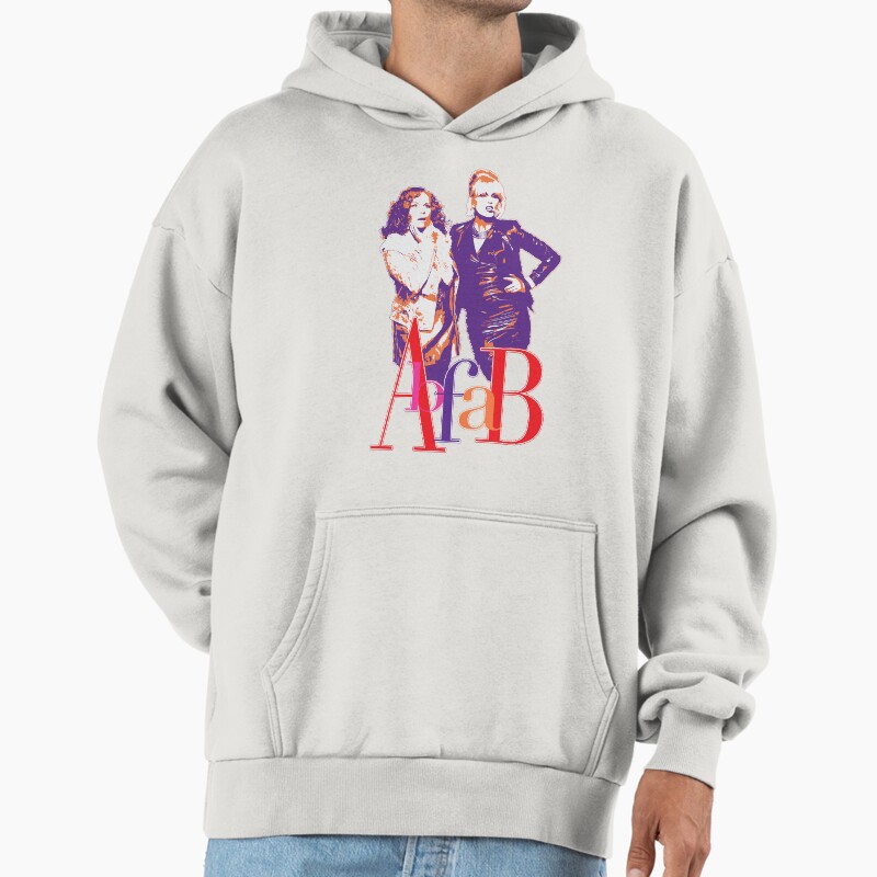 Abfab Unisex Hoodie Pullover Casual Streetwear Graphic Print