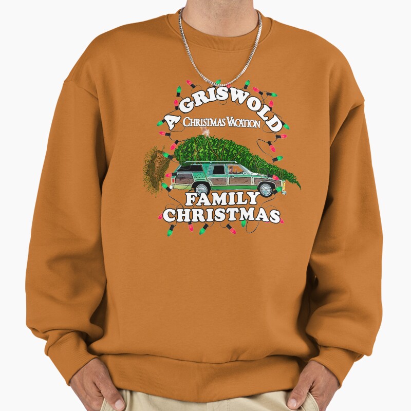 A Griswold Family Christmas Unisex Sweater Crewneck Pullover Casual Streetwear Graphic Print