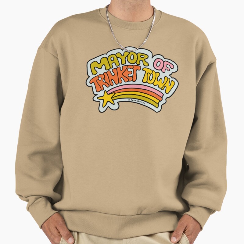 Mayor Of Trinket Town Unisex Sweater Crewneck Pullover Casual Streetwear Graphic Print