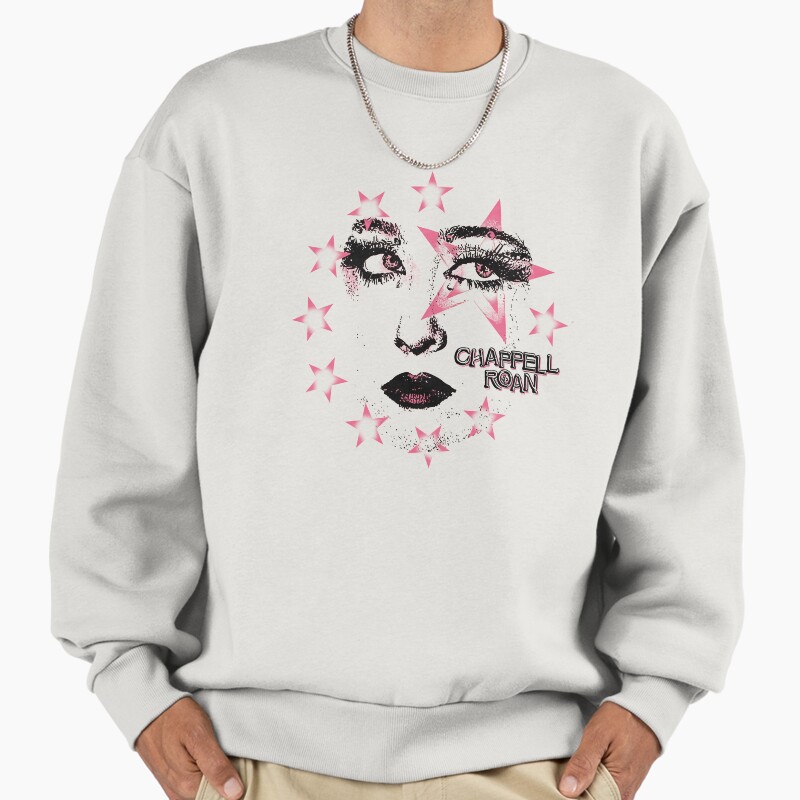Starry Chappell Roan Unisex Sweater Crewneck Pullover Casual Streetwear Graphic Print